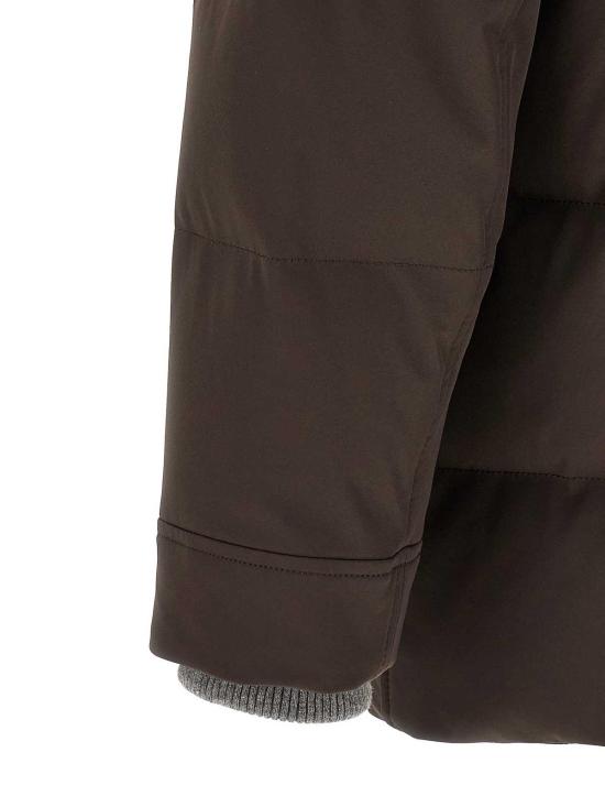 26FW 브루넬로 쿠치넬리 나일론 후드 다운 파카 MV4061823CRJ18 BROWN - BRUNELLO CUCINELLI