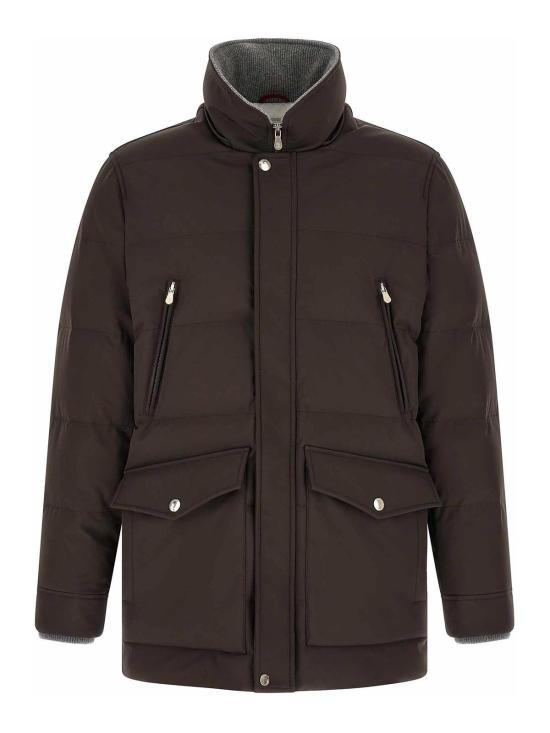 26FW 브루넬로 쿠치넬리 나일론 후드 다운 파카 MV4061823CRJ18 BROWN - BRUNELLO CUCINELLI