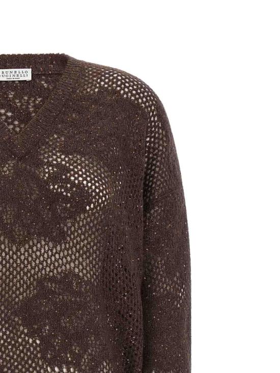 26FW 브루넬로 쿠치넬리 탑 MFA790102C9199 BROWN - BRUNELLO CUCINELLI