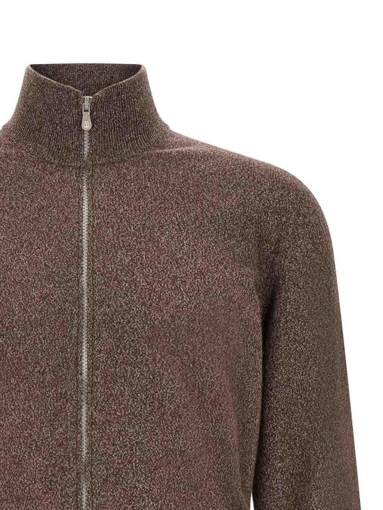 26FW 브루넬로 쿠치넬리 가디건 MQS00106CU766 BROWN - BRUNELLO CUCINELLI