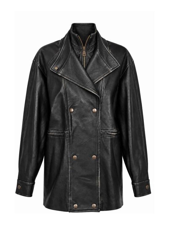 26FW 세미쿠튀르 가죽 자켓 Y6WT12Y690 BLACK