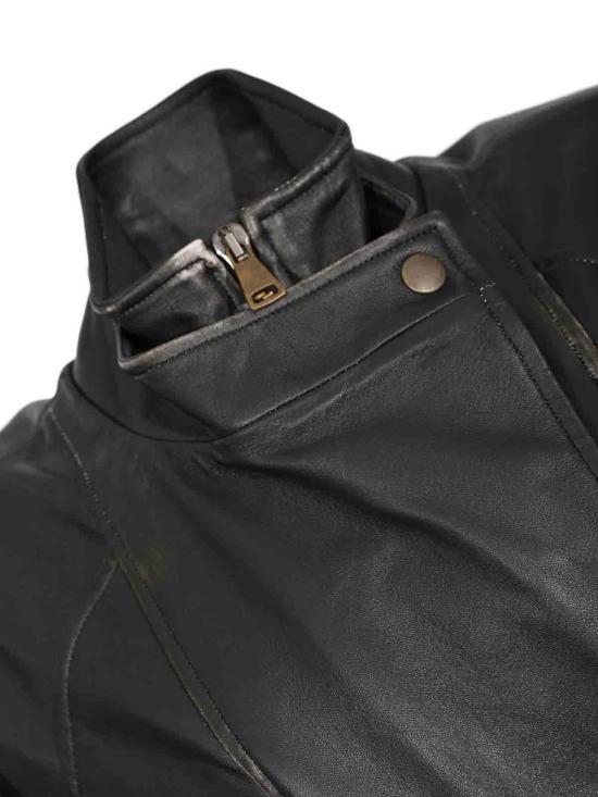26FW 세미쿠튀르 가죽 자켓 Y6WT12Y690 BLACK - SEMI-COUTURE