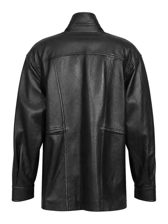 26FW 세미쿠튀르 가죽 자켓 Y6WT12Y690 BLACK - SEMI-COUTURE