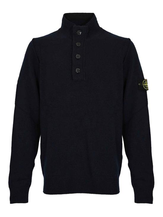 26FW 스톤 아일랜드 램스울 하프집 점퍼 5100040S00A3V0020 DARK BLUE