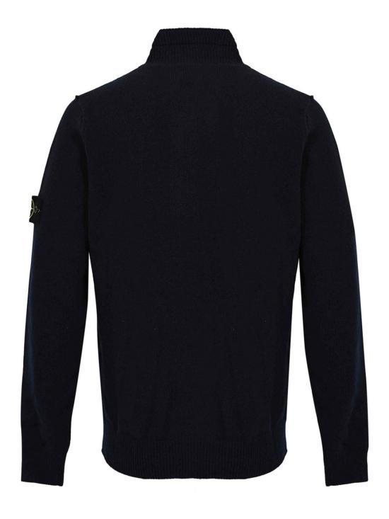 26FW 스톤 아일랜드 램스울 하프집 점퍼 5100040S00A3V0020 DARK BLUE - STONE ISLAND