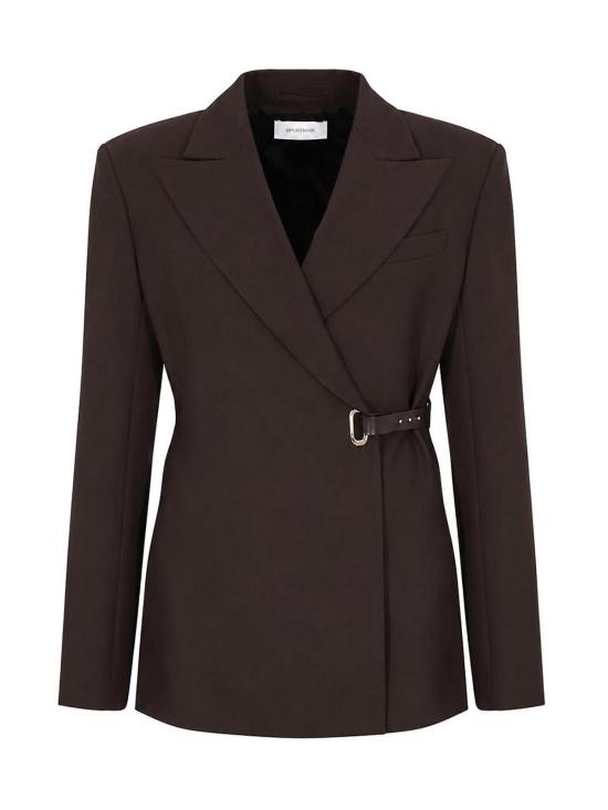 26FW 스포트막스 수트 자켓 26220460116E15 DARK BROWN