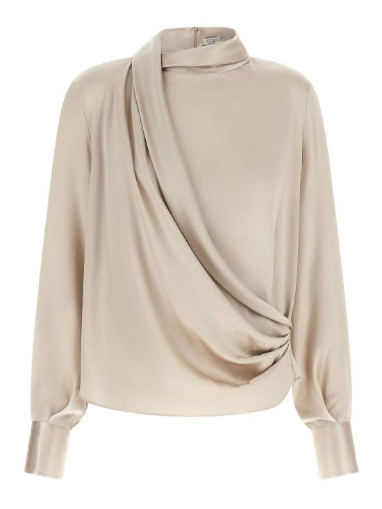 26FW 브루넬로 쿠치넬리 블라우스 M0C59B1T14C8561 BEIGE