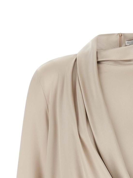 26FW 브루넬로 쿠치넬리 블라우스 M0C59B1T14C8561 BEIGE - BRUNELLO CUCINELLI