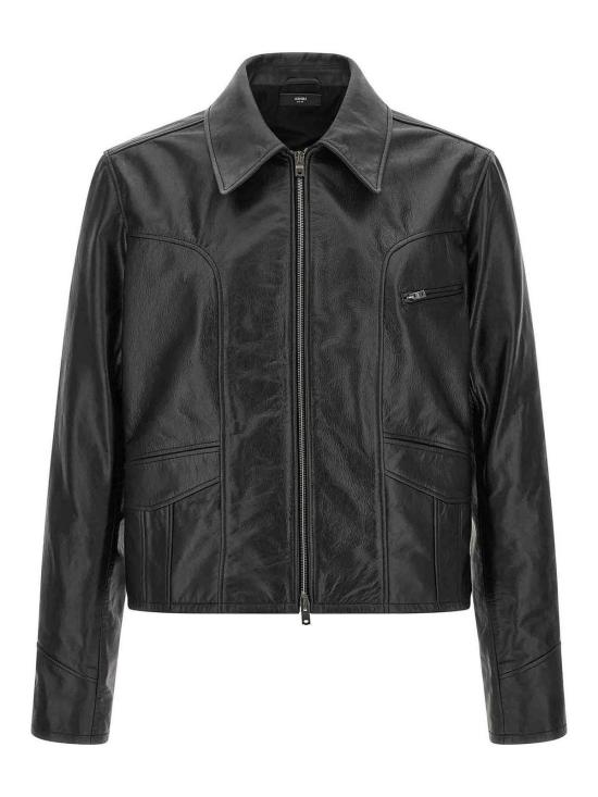 26FW 아미리 가죽 자켓 AM426JA0310002 BLACK