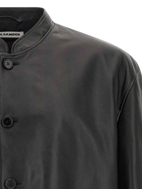 26FW 질샌더 가죽 자켓 J22SW0178J07236001 BLACK - JIL SANDER