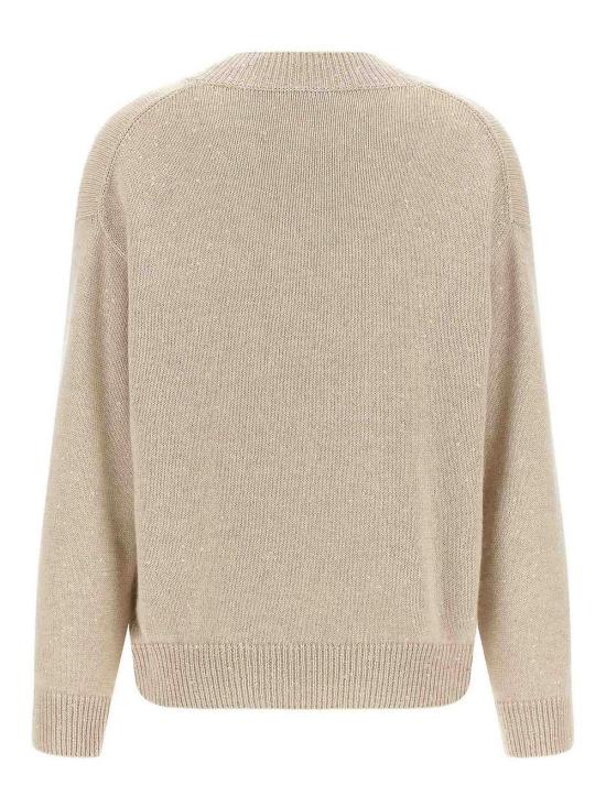 26FW 브루넬로 쿠치넬리 탑 M73540802C9731 BEIGE - BRUNELLO CUCINELLI