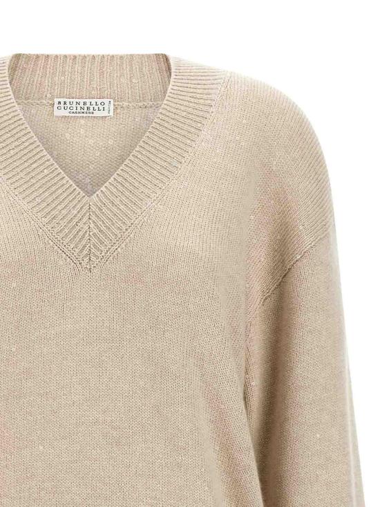 26FW 브루넬로 쿠치넬리 탑 M73540802C9731 BEIGE - BRUNELLO CUCINELLI