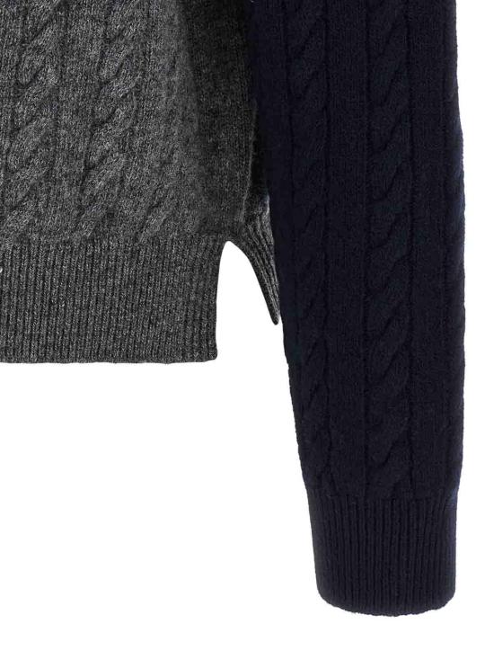26FW 살바토레 페라가모 탑 798111GRIGIOMNAVYSEAGLAS MULTICOLOUR - SALVATORE FERRAGAMO