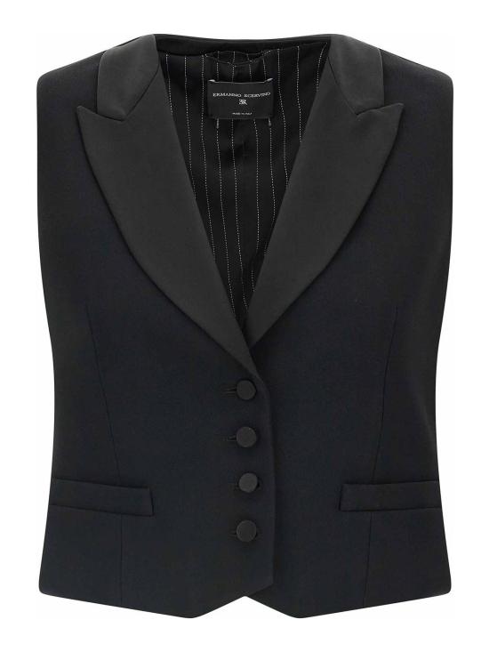 26FW 에르마노 설비노 베스트 D496N703TEILM95708 BLACK
