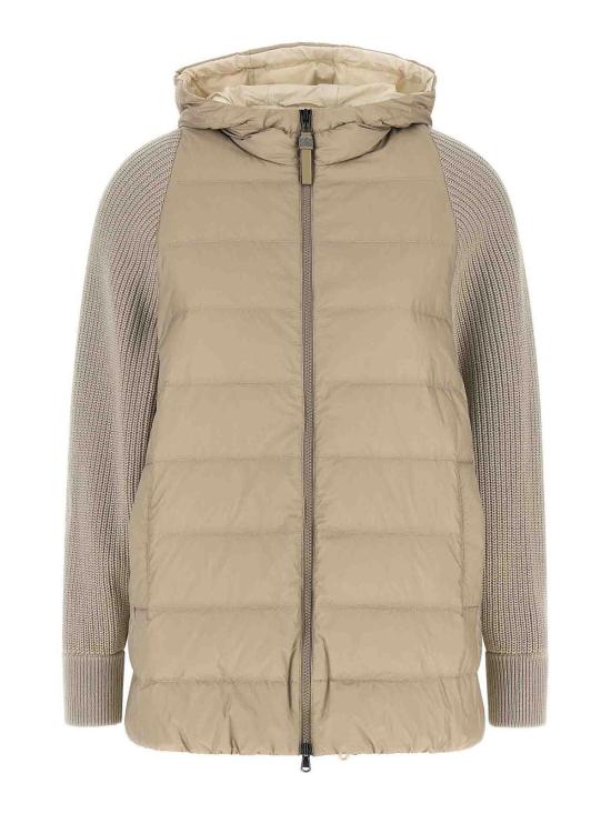 26FW 브루넬로 쿠치넬리 나일론 후드 다운 재킷 MD5987779PC7958 BEIGE