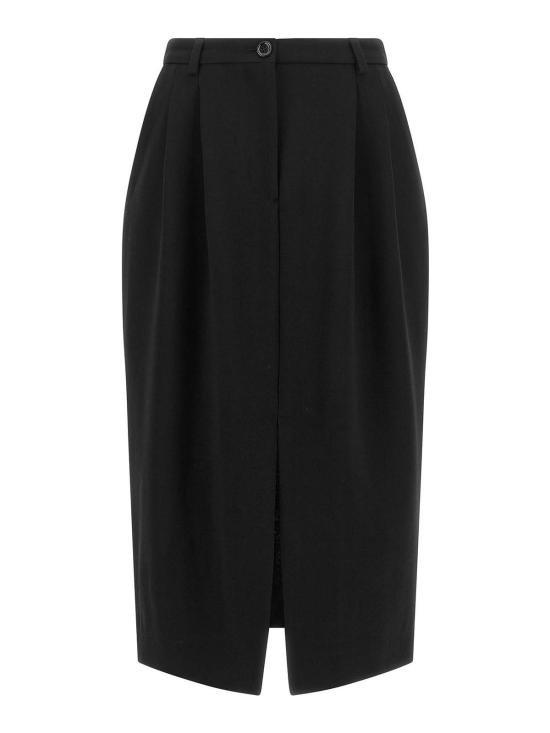 26FW 돌체앤가바나 미디 스커트 F4DKTTFU2L8N0000 BLACK
