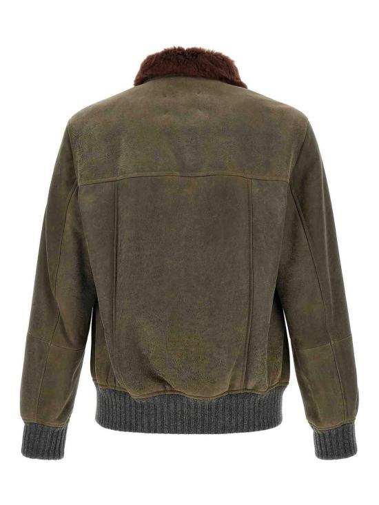 26FW 브루넬로 쿠치넬리 봄버 자켓 MPMWT1952CMD40 GREEN - BRUNELLO CUCINELLI