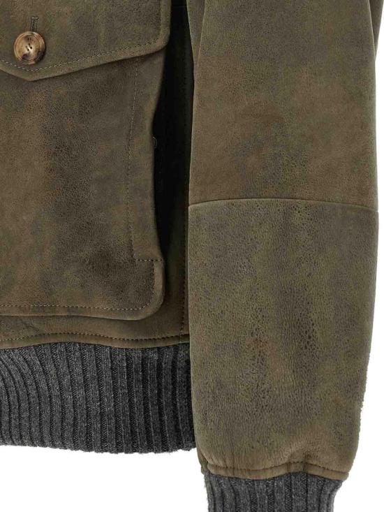 26FW 브루넬로 쿠치넬리 봄버 자켓 MPMWT1952CMD40 GREEN - BRUNELLO CUCINELLI