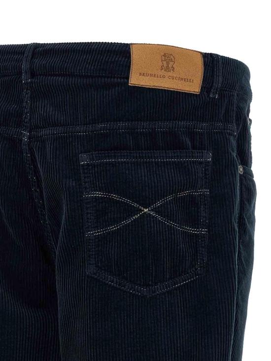 26FW 브루넬로 쿠치넬리 팬츠 M280NF1012CFQ87 BLUE - BRUNELLO CUCINELLI
