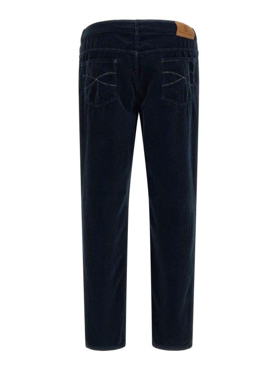 26FW 브루넬로 쿠치넬리 팬츠 M280NF1012CFQ87 BLUE - BRUNELLO CUCINELLI