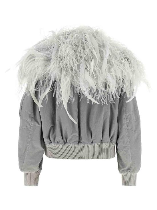 26FW 디 아티코 봄버 자켓 CAPWCB00132PAA140OD042 GREY - THE ATTICO