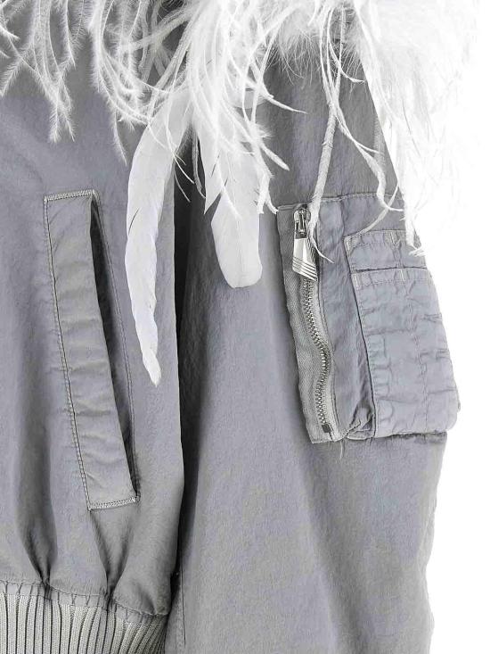 26FW 디 아티코 봄버 자켓 CAPWCB00132PAA140OD042 GREY - THE ATTICO