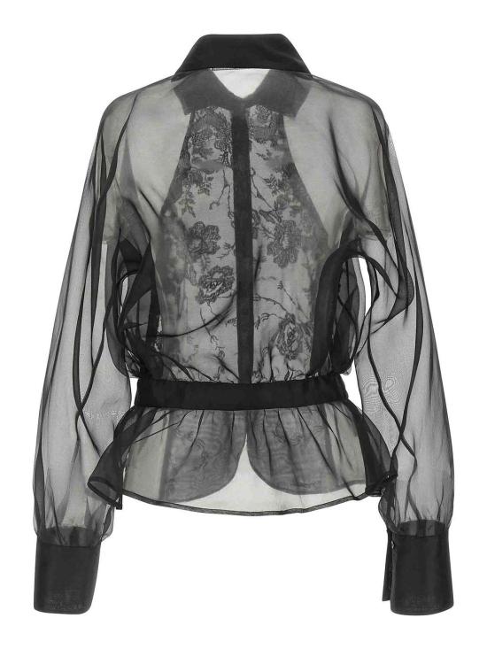 26FW 에르마노 설비노 셔츠 D492K700APORG95708 BLACK - ERMANNO SCERVINO