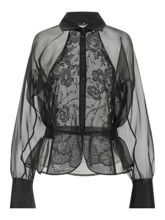 26FW 에르마노 설비노 셔츠 D492K700APORG95708 BLACK