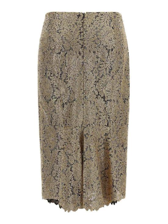 26FW 에르마노 설비노 미디 스커트 D492O701CTZJO50927 GOLD - ERMANNO SCERVINO