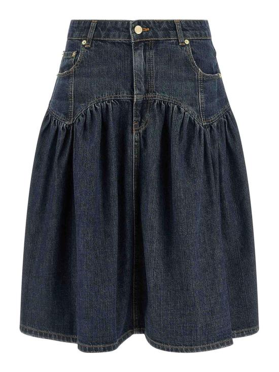 26FW 가니 미디 스커트 A1090339569 BLUE