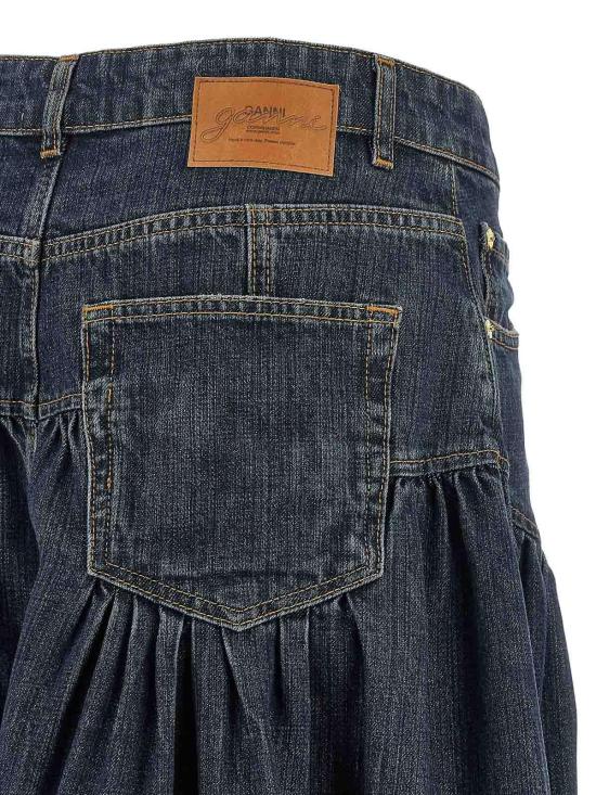 26FW 가니 미디 스커트 A1090339569 BLUE - GANNI