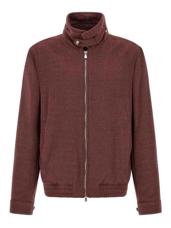 26FW 브루넬로 쿠치넬리 봄버 자켓 MV4676379C017 DARK RED - BRUNELLO CUCINELLI