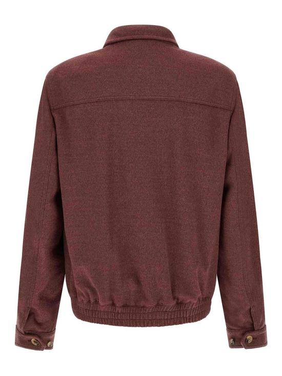 26FW 브루넬로 쿠치넬리 봄버 자켓 MV4676379C017 DARK RED - BRUNELLO CUCINELLI