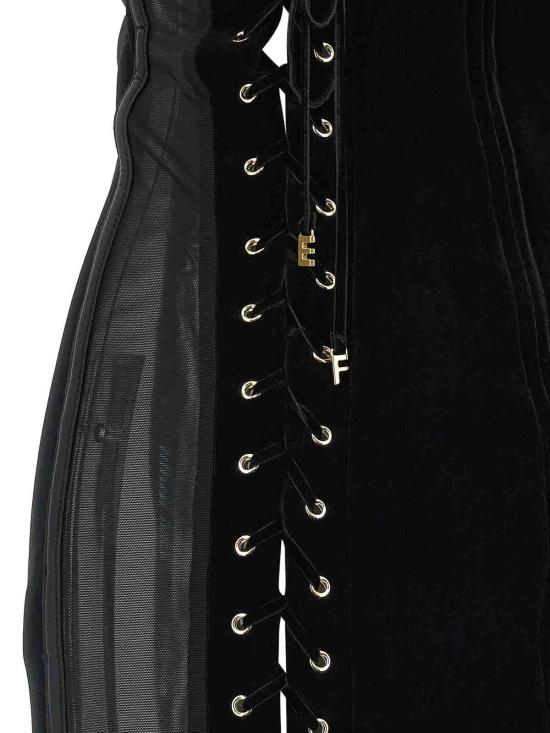 26FW 엘리자베타프랜치 미디 스커트 AB02167E2110 BLACK - ELISABETTA FRANCHI