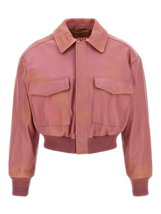 26FW 디젤 가죽 자켓 A256740SJCN3ESA NUDE NEUTRALS