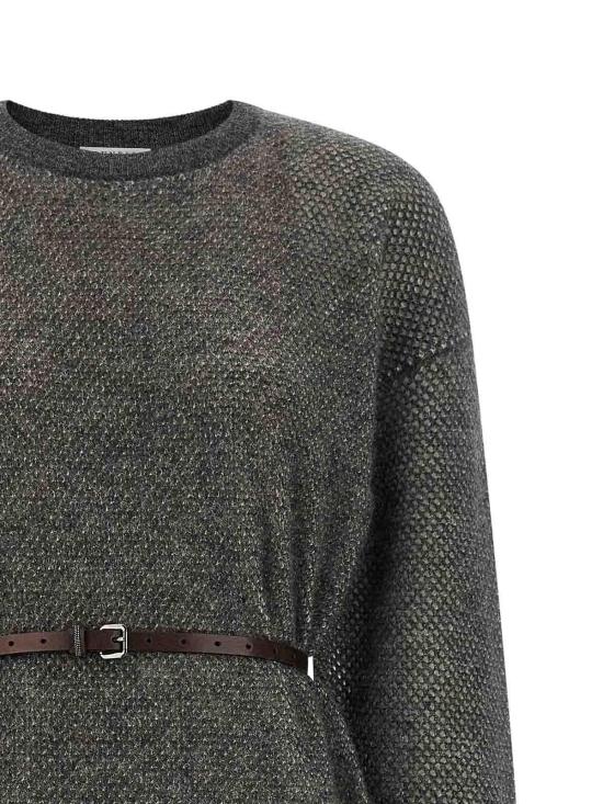 26FW 브루넬로 쿠치넬리 미디 스커트 MGG270A90PCUG68 GREY - BRUNELLO CUCINELLI