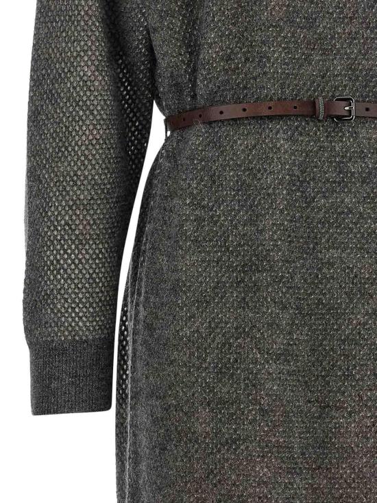 26FW 브루넬로 쿠치넬리 미디 스커트 MGG270A90PCUG68 GREY - BRUNELLO CUCINELLI