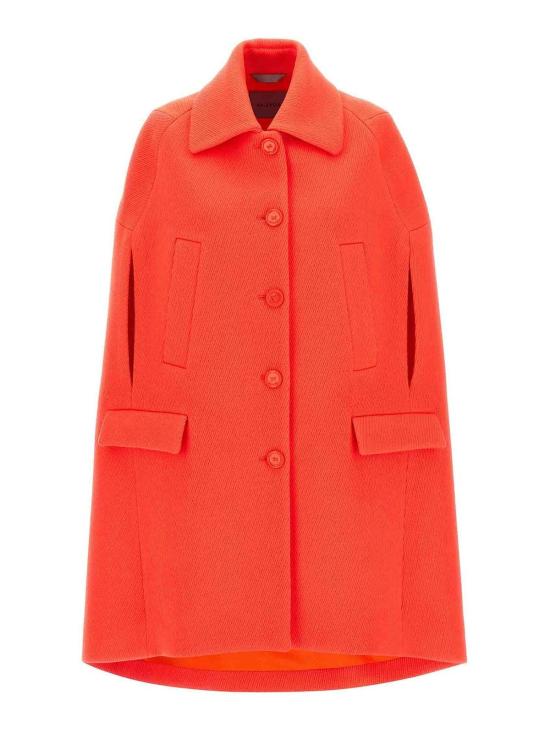 26FW 발렌시아가 우울 트리코틴 케이프 코트 A009M1TVU027541 ORANGE
