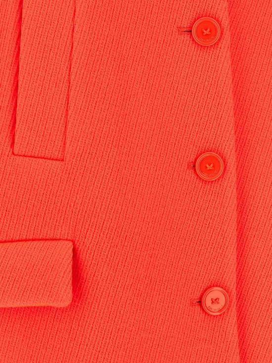 26FW 발렌시아가 우울 트리코틴 케이프 코트 A009M1TVU027541 ORANGE - BALENCIAGA