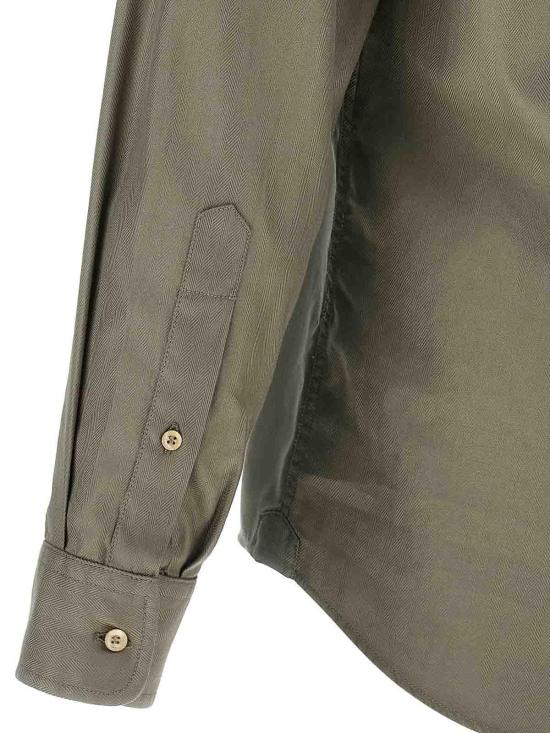 26FW 브루넬로 쿠치넬리 셔츠 MD6973059C6043 GREEN - BRUNELLO CUCINELLI
