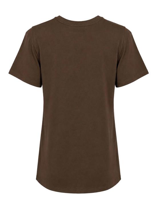 26FW 트윈셋 반팔 티셔츠 262TP230313411 BROWN - TWINSET