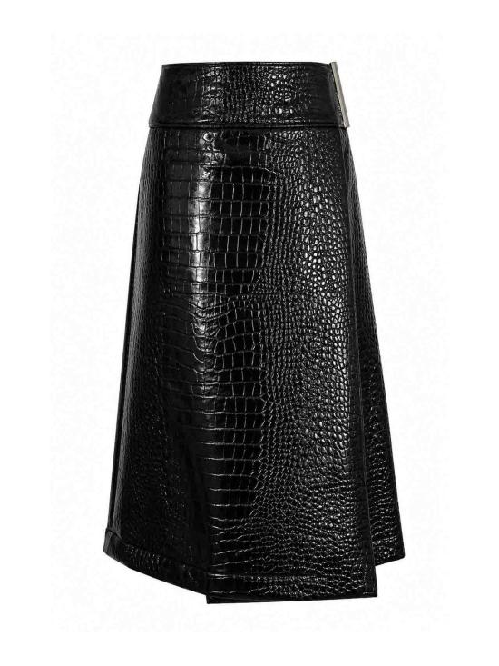 26FW 스포트막스 미디 스커트 26221060726E15 BLACK