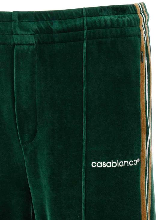 26FW 카사블랑카 트레이닝/조거 팬츠 MAW26JTR39701GREENBROWNOFFWHITE - CASABLANCA
