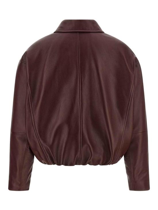 26FW 브루넬로 쿠치넬리 가죽 자켓 MPNMO7638PC4187 DARK RED - BRUNELLO CUCINELLI