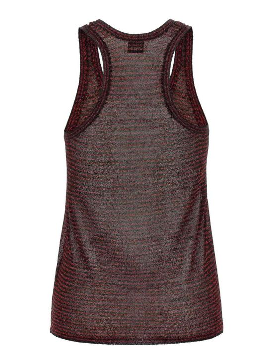 26FW 이자벨마랑 세바라 스트라이프 루렉스 니트 탱크 탑 PU0992FAD4L10IBKRD DARK RED - ISABEL MARANT
