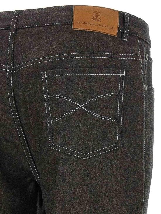 26FW 브루넬로 쿠치넬리 팬츠 M038PF1012CEQ58 GREY - BRUNELLO CUCINELLI