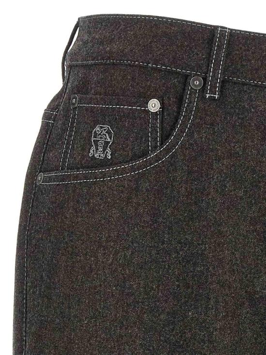 26FW 브루넬로 쿠치넬리 팬츠 M038PF1012CEQ58 GREY - BRUNELLO CUCINELLI