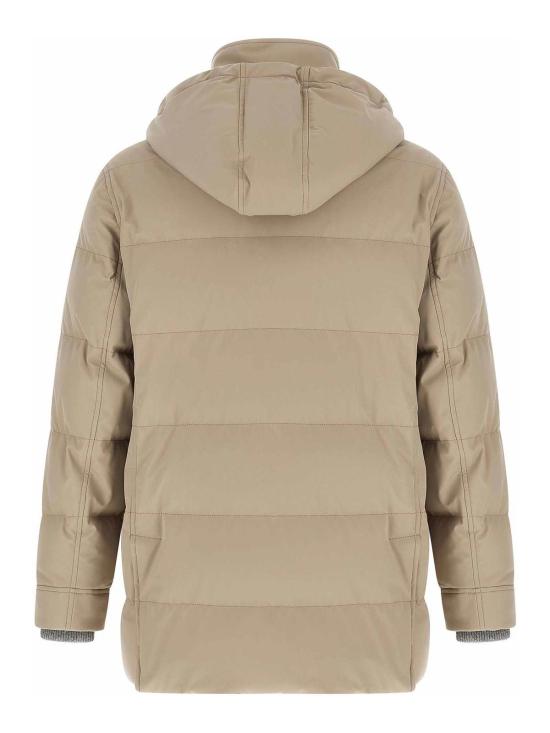 26FW 브루넬로 쿠치넬리 나일론 후드 다운 파카 MV4061823CMD01 BEIGE - BRUNELLO CUCINELLI