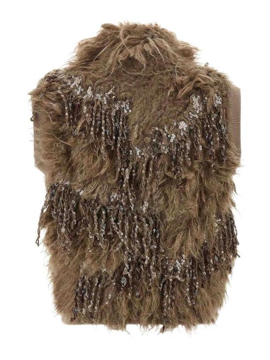26FW 브루넬로 쿠치넬리 베스트 M1U351316C9176 BROWN - BRUNELLO CUCINELLI