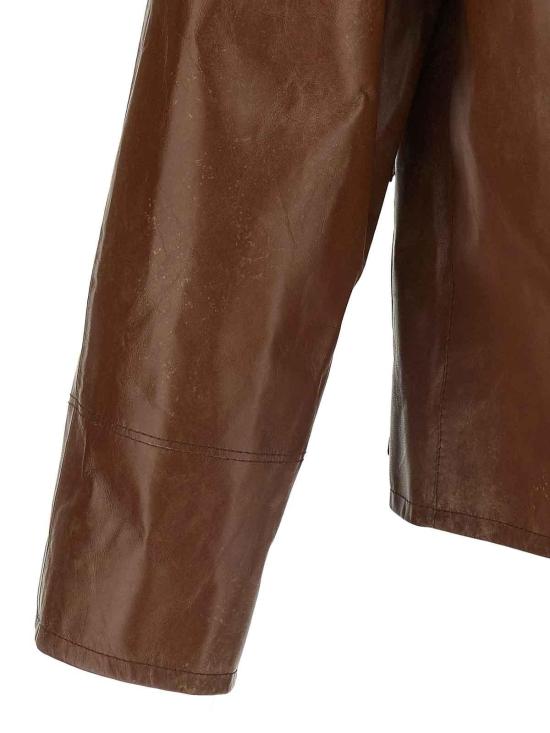 26SS 프라다 가죽 자켓 UPW603SOOO180OF0BW5 BROWN - PRADA